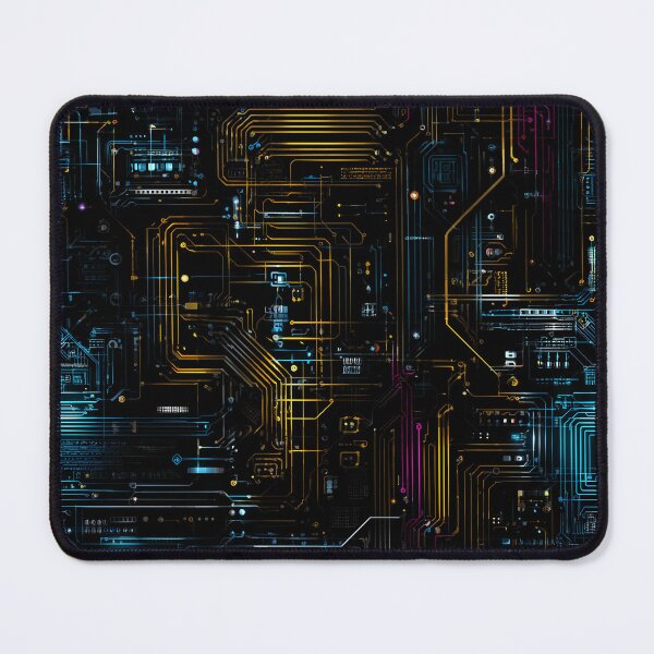 Item preview, Neon Circuitry – Glowing Tech Grid Pattern designed and sold by Skolyak.