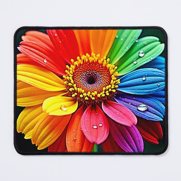 Item preview, Rainbow Petal Flower Art designed and sold by Health And Fitness Posts e-Store.