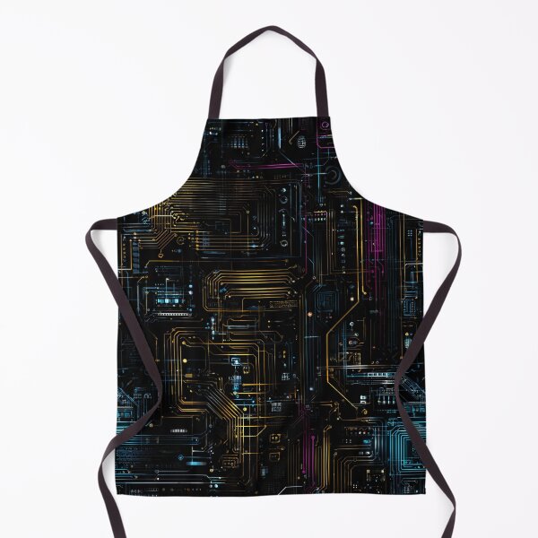 Item preview, Neon Circuitry – Glowing Tech Grid Pattern designed and sold by Skolyak.