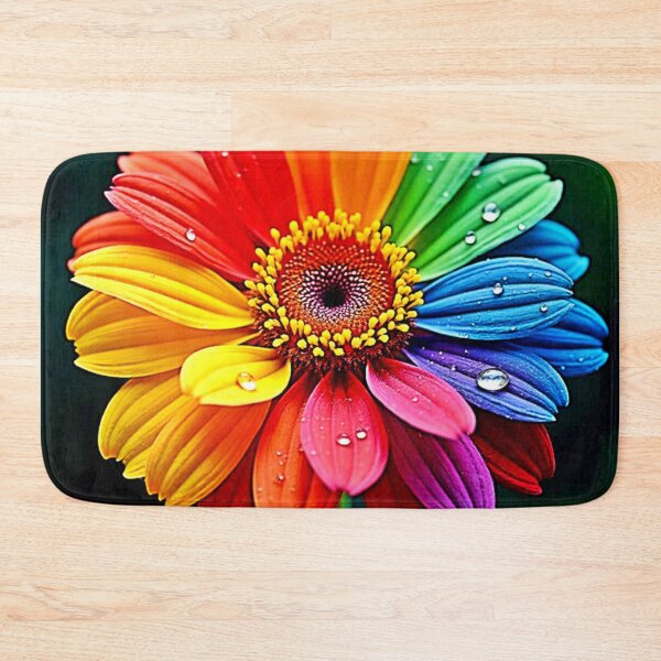 Item preview, Rainbow Petal Flower Art designed and sold by Health And Fitness Posts e-Store.