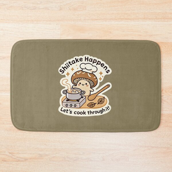 Item preview, Shiitake Happens: Let's cook through it designed and sold by root-n-render.