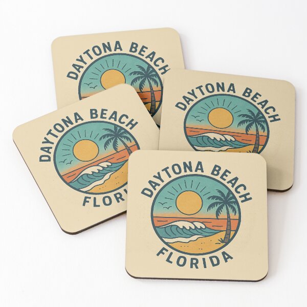 Item preview, Daytona Beach Florida Retro Ocean Badge designed and sold by American Travels.
