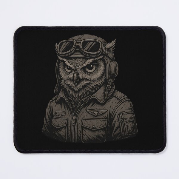 Item preview, Badass Owl Military Pilot – Tactical Aviator Owl  designed and sold by getpressedshirt.