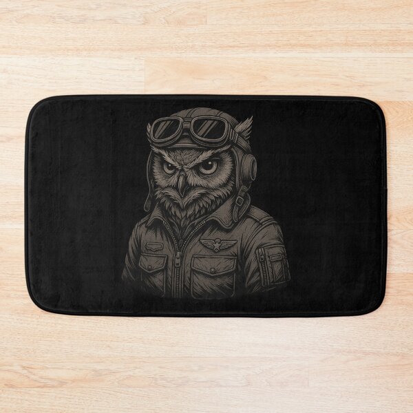 Item preview, Badass Owl Military Pilot – Tactical Aviator Owl  designed and sold by getpressedshirt.