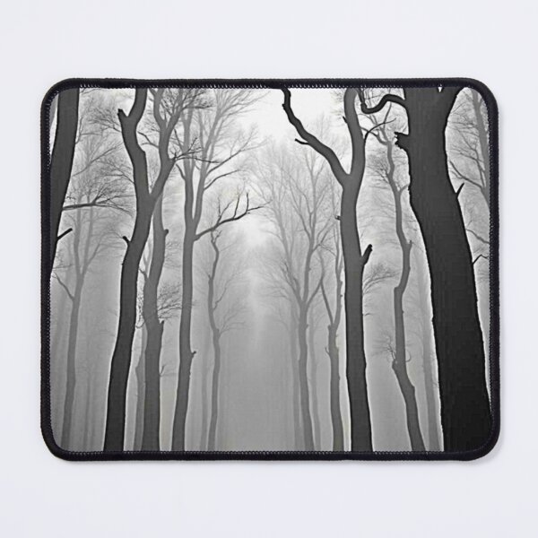Item preview, Eerie Foggy Forest Path Art designed and sold by Health And Fitness Posts e-Store.
