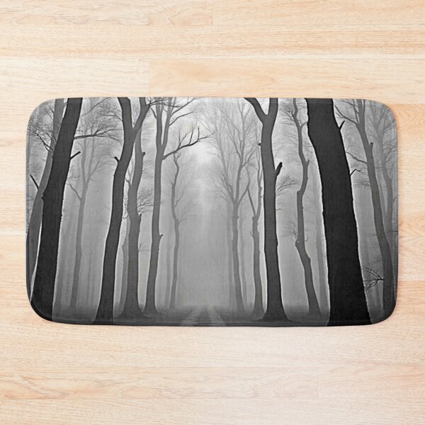 Item preview, Eerie Foggy Forest Path Art designed and sold by Health And Fitness Posts e-Store.