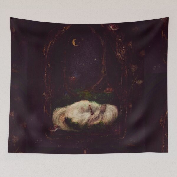 Item preview, The Last Unicorn Fantasy Wall Art Bedtime designed and sold by Monica Laipple.