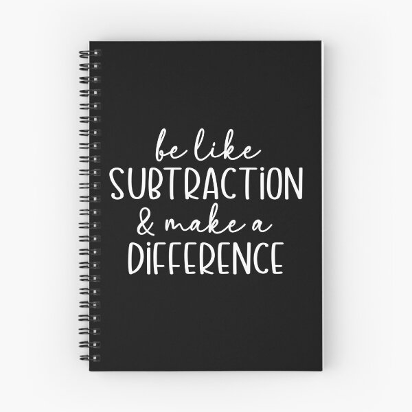Item preview, Be Like Subtraction and Make a Difference designed and sold by theartfulaspie.