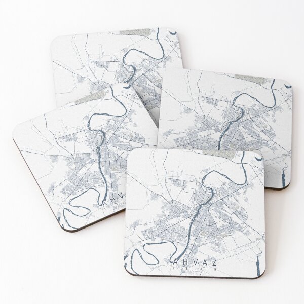 Item preview, Ahvaz City Map of Khuzestan, Iran - Coastal designed and sold by deMAP.