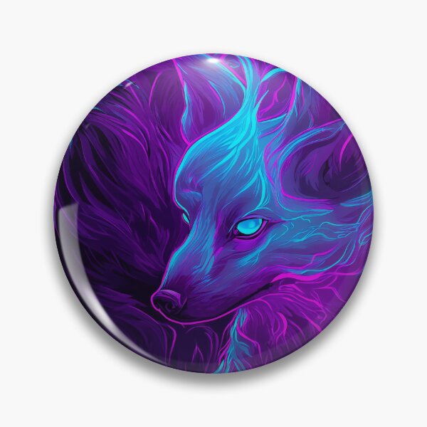 Item preview, Neon Kitsune – Spirit of Electric Flame designed and sold by Skolyak.