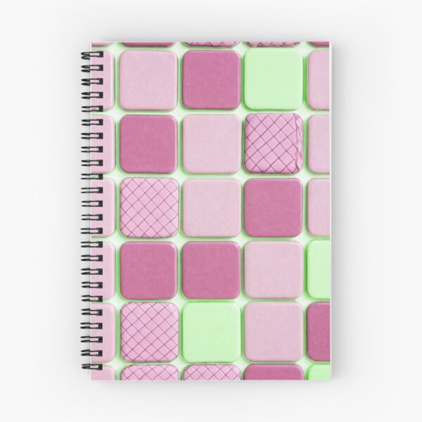 Item preview, Pink And Green Square Tile Pattern designed and sold by SassyArtistry.