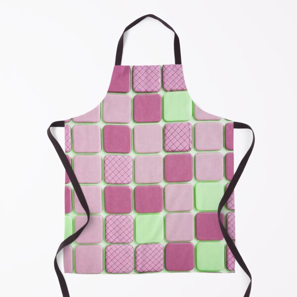 Item preview, Pink And Green Square Tile Pattern designed and sold by SassyArtistry.