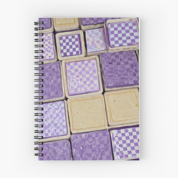 Item preview, Purple And Beige Square Tile Grid designed and sold by SassyArtistry.