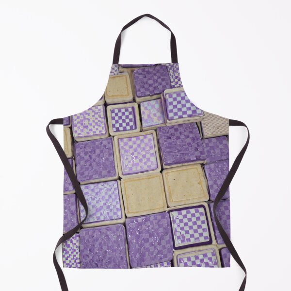 Item preview, Purple And Beige Square Tile Grid designed and sold by SassyArtistry.