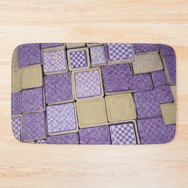 Item preview, Purple And Beige Square Tile Grid designed and sold by SassyArtistry.
