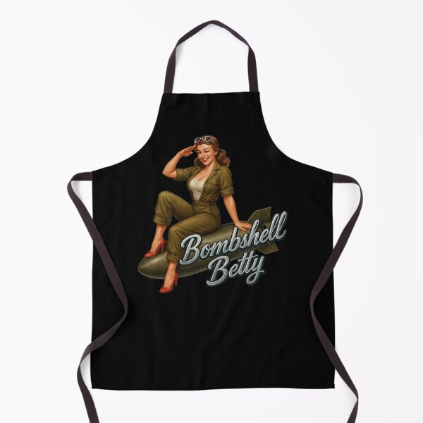 Item preview, Bombshell Betty — WWII Pin-Up Nose Art designed and sold by getpressedshirt.