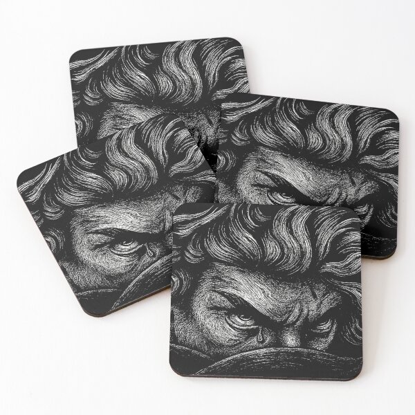 Item preview, Lucifer’s Gaze – Dark Gothic Scratchboard Portrait designed and sold by Mortisigil.