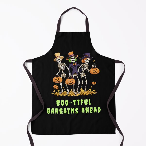 Item preview, Boo-tiful Bargains Ahead – Funny Halloween Skeleton Shopping Design designed and sold by StillOdd.