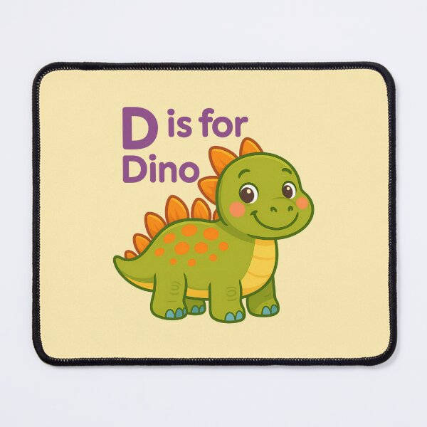 Item preview, D is for Dino – Cute Dinosaur Kids T-Shirt designed and sold by FunscapeHQ.