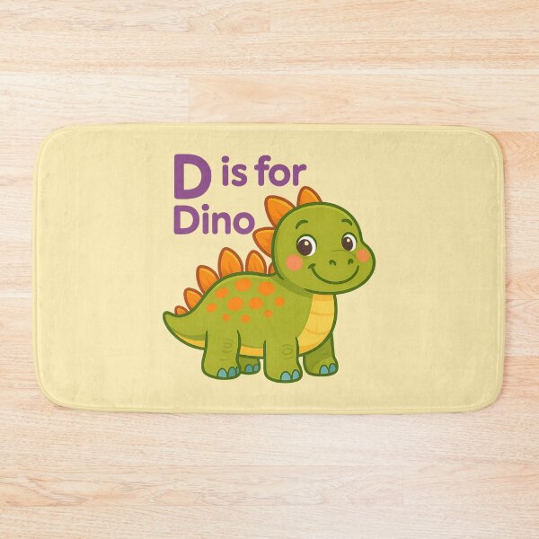 Item preview, D is for Dino – Cute Dinosaur Kids T-Shirt designed and sold by FunscapeHQ.