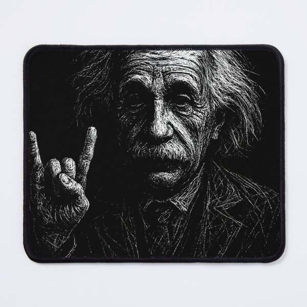 Item preview, Albert Einstein Metalhead Side - Metal & Relativity designed and sold by Mortisigil.