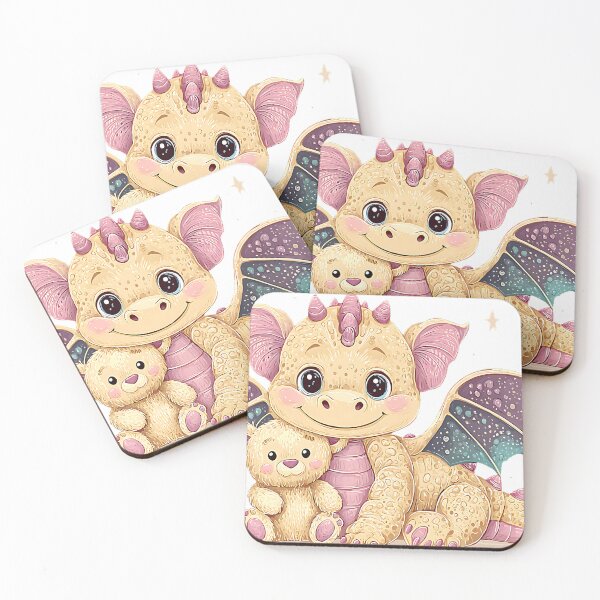 Item preview, Baby Dragon with Teddy Bear designed and sold by Boddicca.