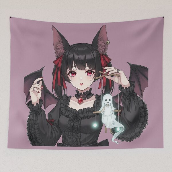 Item preview,  Bat Girl with Puppet Ghost designed and sold by DumbPet.