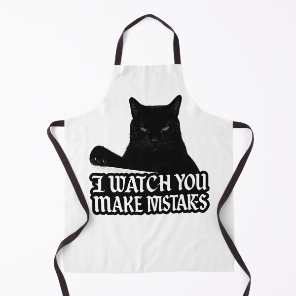 Item preview, I Watch You Make Mistakes – Funny Black Cat Design designed and sold by SlannaCat.