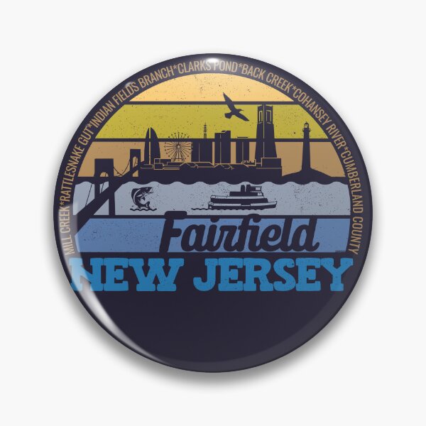 Item preview, Fairfield New Jersey Sunset Retro Vintage Local Pride Logo designed and sold by CRHPOD20.
