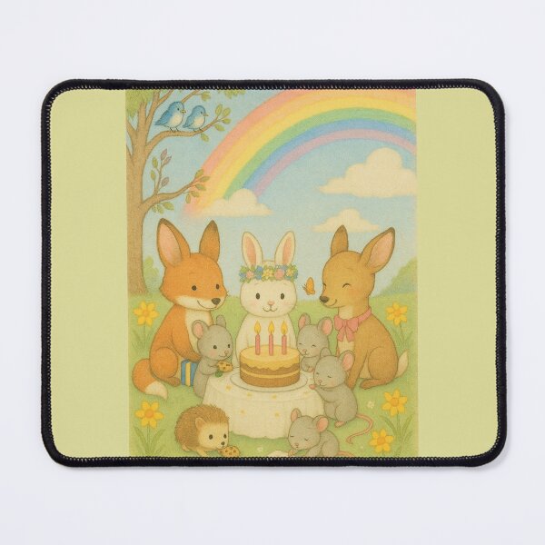 Item preview, Woodland Birthday Picnic with Bunny and Friends designed and sold by FunscapeHQ.