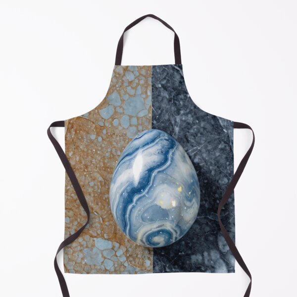 Item preview, Blue Marble Egg on Split Stone Surface designed and sold by SassyArtistry.