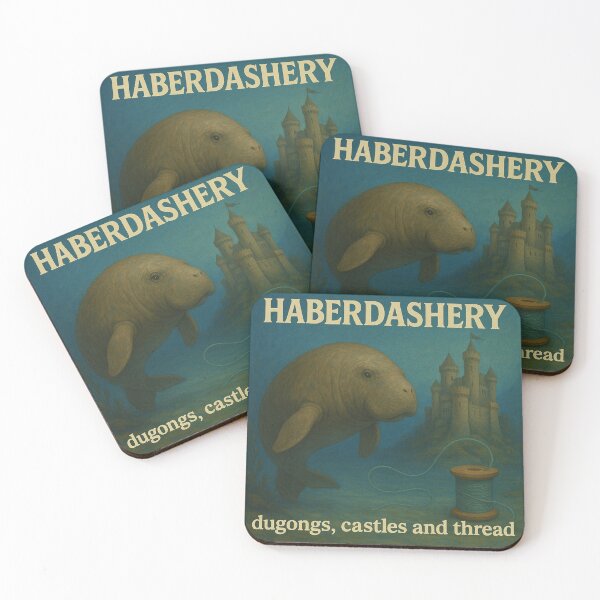 Item preview, Haberdashery - "dugongs, castles and thread" designed and sold by Blokey Aarsevark.