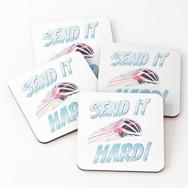 Item preview, SEND IT HARD! | Motivational Cycling & Extreme Sports Design designed and sold by Draphenix .