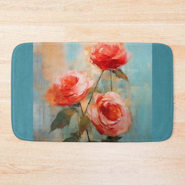 Item preview, Three Red-Magenta Long Stem Roses Elegant Painting designed and sold by DEC02.