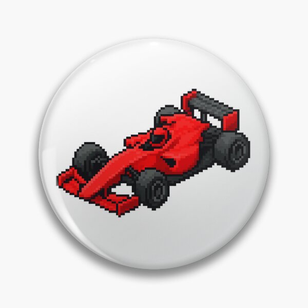 Item preview, Red Formula 1 Car Pixel Art in Isometric View designed and sold by arteopolis.