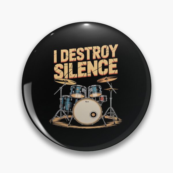Item preview, I Destroy Silence Funny Drum Stick designed and sold by JonBarnes22.