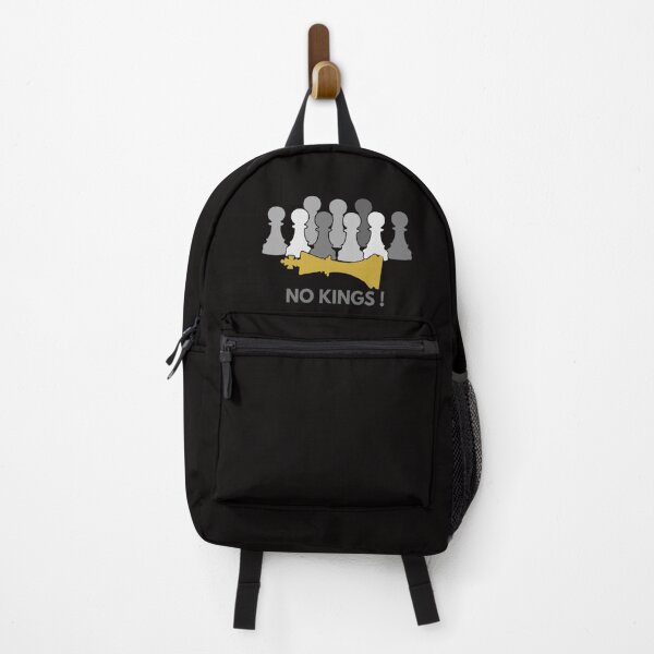 Item preview, No Kings! – Unity & Equality Chess Design (Greyscale Pawns / Gold King) designed and sold by The 99 United.