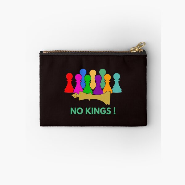 Item preview, No Kings! – Unity & Equality Chess Design - Multi-Color Pawns / Gold King designed and sold by  The 99 United.