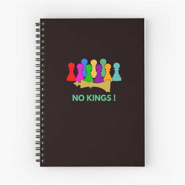 Item preview, No Kings! – Unity & Equality Chess Design - Multi-Color Pawns / Gold King designed and sold by  The 99 United.