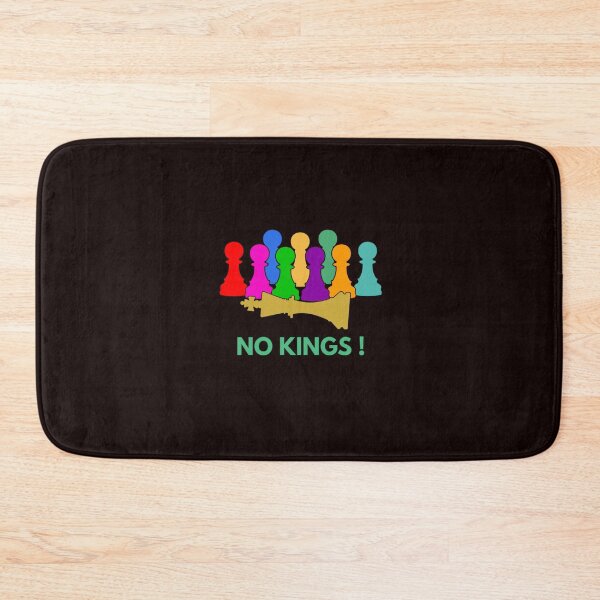 Item preview, No Kings! – Unity & Equality Chess Design - Multi-Color Pawns / Gold King designed and sold by  The 99 United.