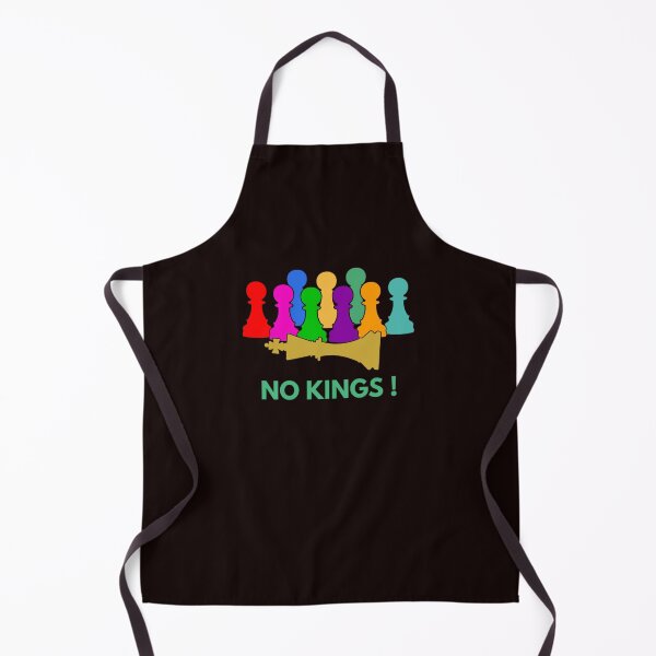 Item preview, No Kings! – Unity & Equality Chess Design - Multi-Color Pawns / Gold King designed and sold by The 99 United.