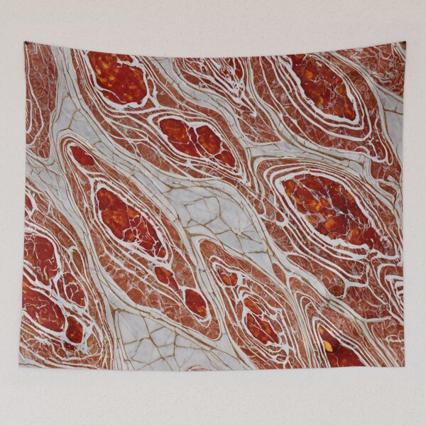 Item preview, Red and White Swirled Marble Texture designed and sold by SassyArtistry.