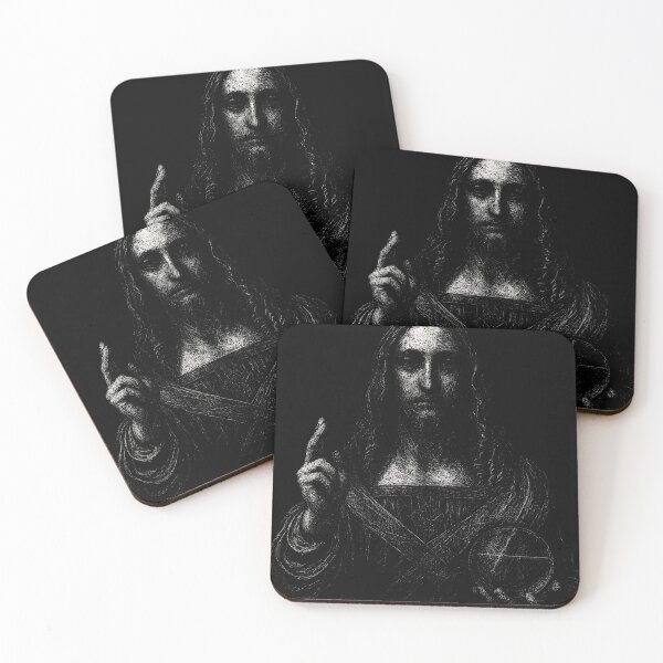 Item preview, Dark Salvator Mundi – Scratchboard Divine Grunge designed and sold by Mortisigil.