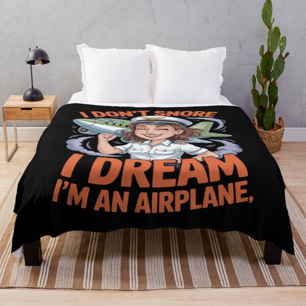 Item preview, I don't snore I dream I'm an Airplane Funny Woman Pilot designed and sold by JonBarnes22.