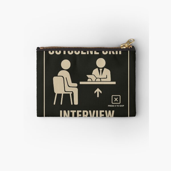 Item preview, CUTSCENE SKIP — INTERVIEW (Minimal UI Poster) designed and sold by GooberCore.