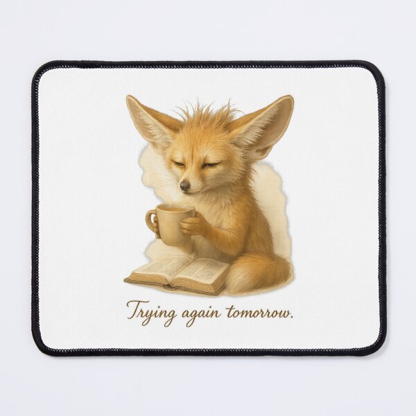 Item preview, Fennec Fox Trying Again Tomorrow designed and sold by thehaywirehoney.