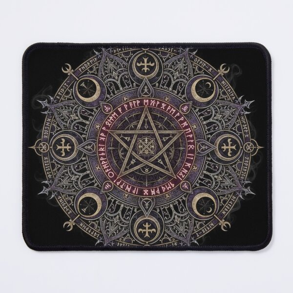 Item preview, Arcane Pentacle Mandala of Mystical Runes designed and sold by optimusprime39.