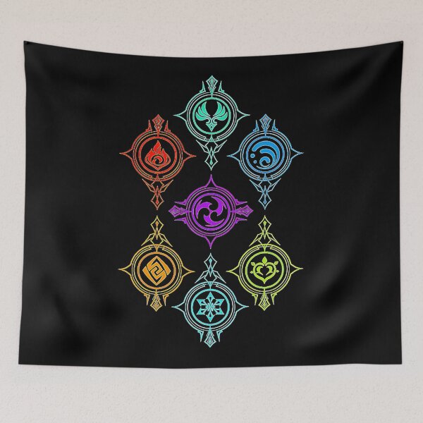 Item preview, Elements Of World - Genshin Impact designed and sold by NoelFischer.