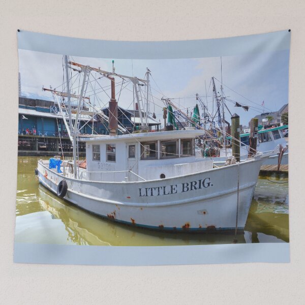 Item preview, Fishing Boat at Scenic Dock designed and sold by Savannah Gibbs.