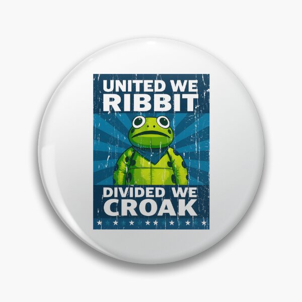 Item preview, United We Ribbit Divided We Croak designed and sold by studionelloe.